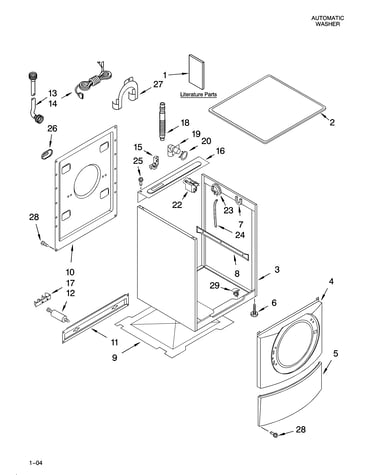 Top and cabinet parts