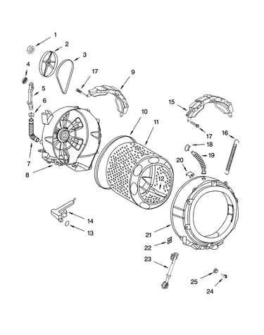 Tub and basket parts