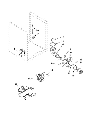 Pump and motor parts, optional parts (not included)