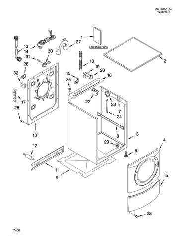 Top and cabinet parts