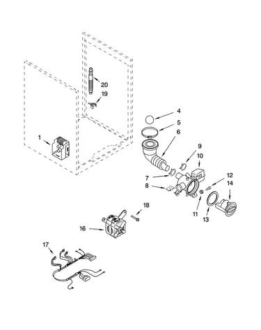 Pump and motor parts, optional parts (not included)