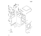 Whirlpool GHW9460PL2 top and cabinet parts diagram