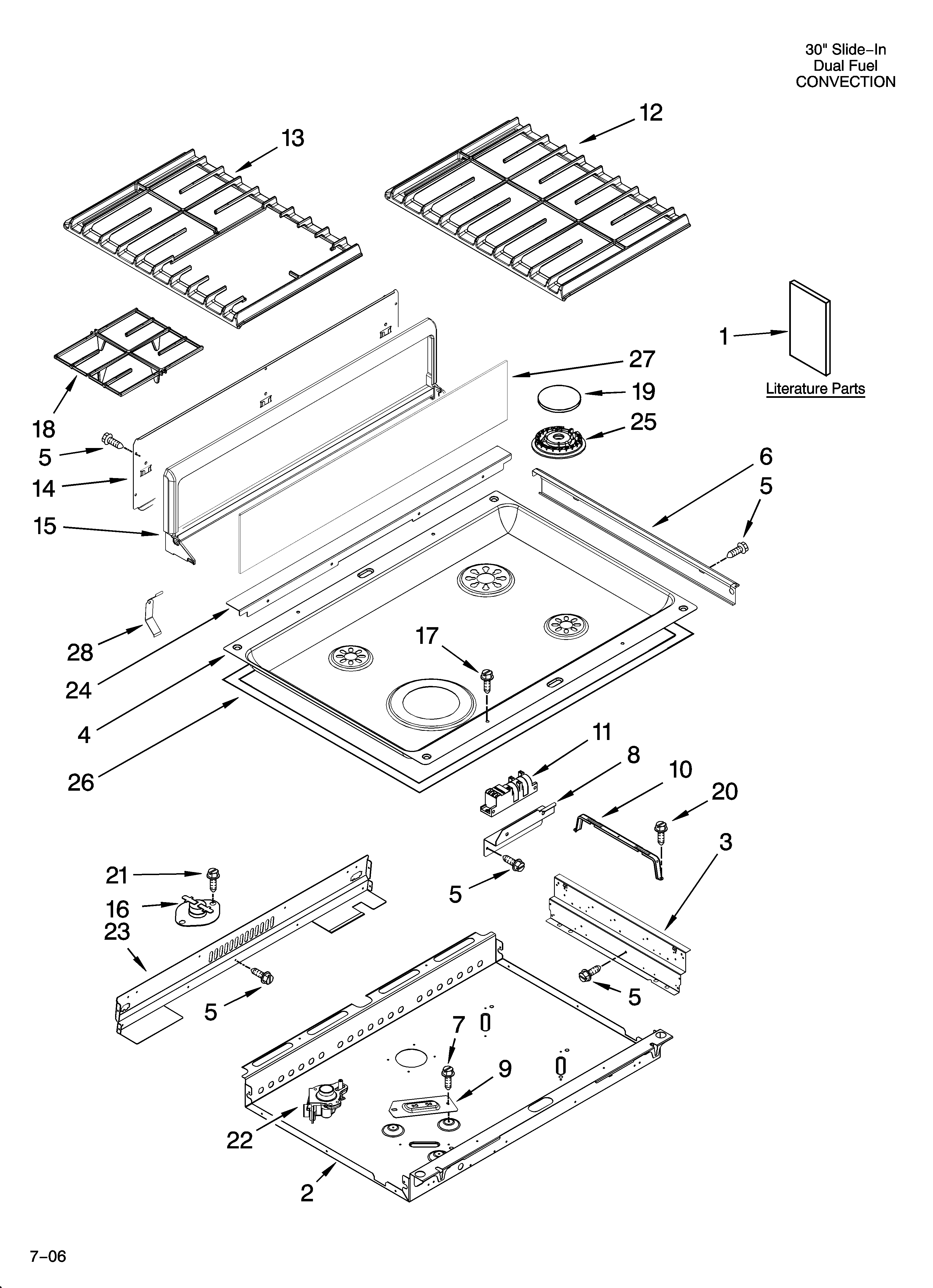 Cooktop parts