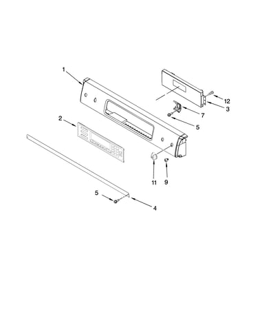Control panel parts, optional parts (not included)