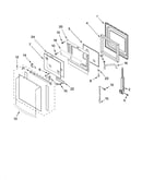 Oven door parts