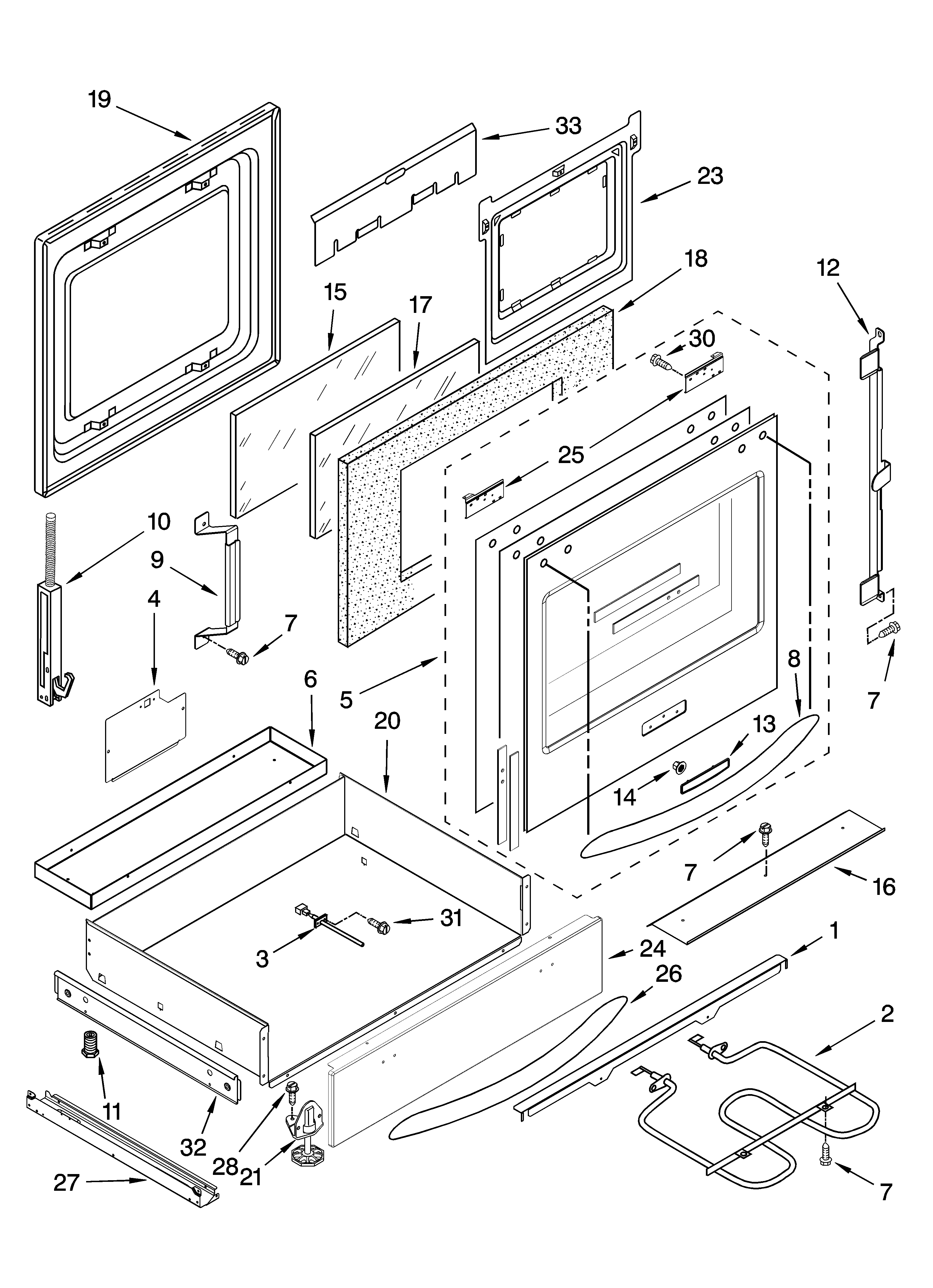 Door and drawer parts