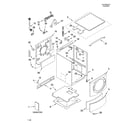KitchenAid KHWS02RMT1 top and cabinet parts diagram