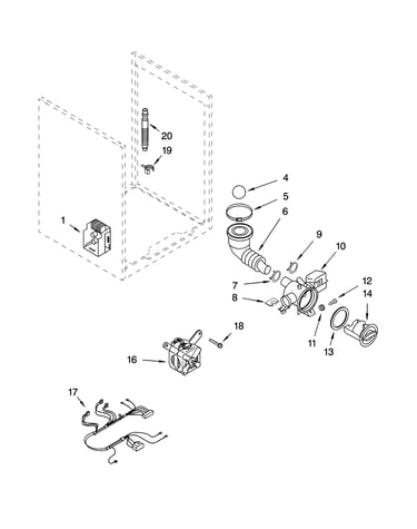 Pump and motor parts, optional parts (not included)