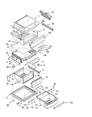 Refrigerator shelf parts