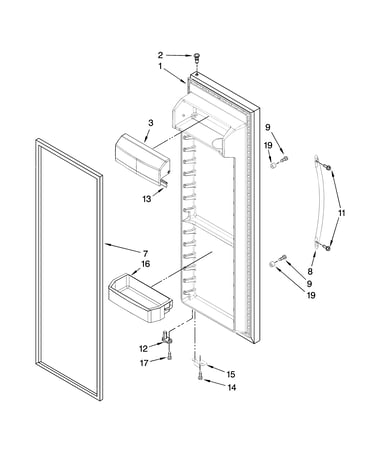 Refrigerator door parts