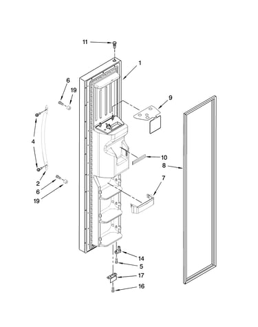 Freezer door parts