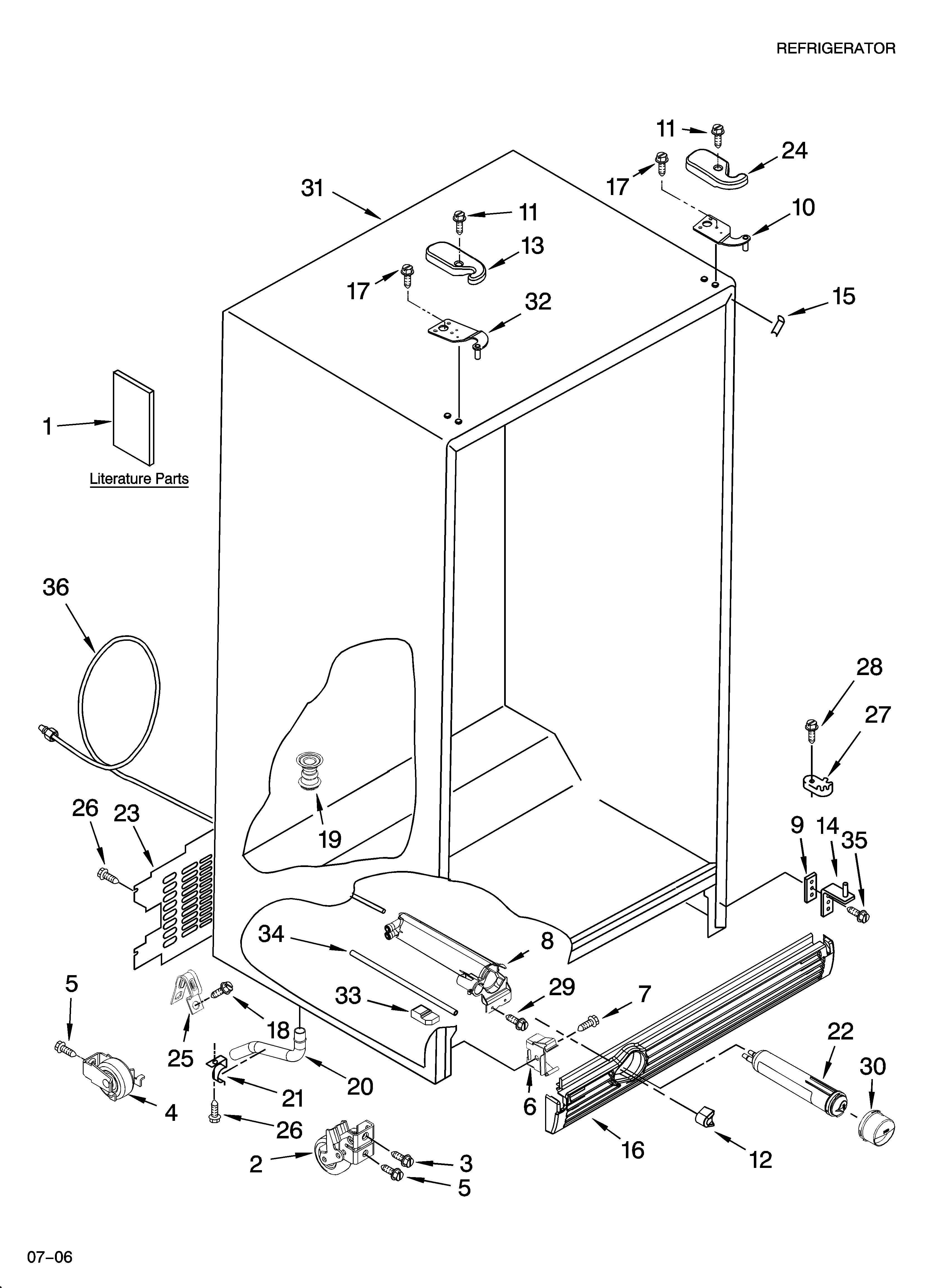 Cabinet parts