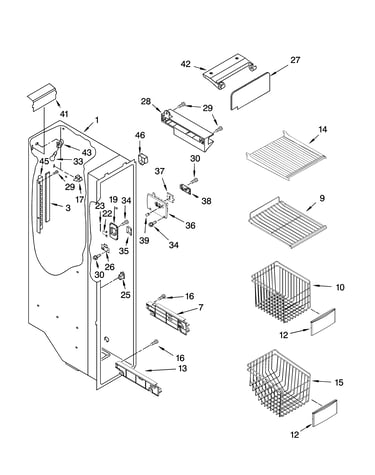 Freezer liner parts