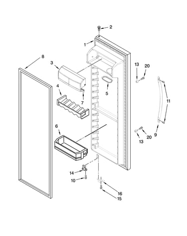 Refrigerator door parts