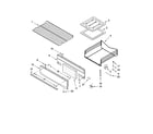 Whirlpool SF110AXSQ0 oven & broiler parts diagram