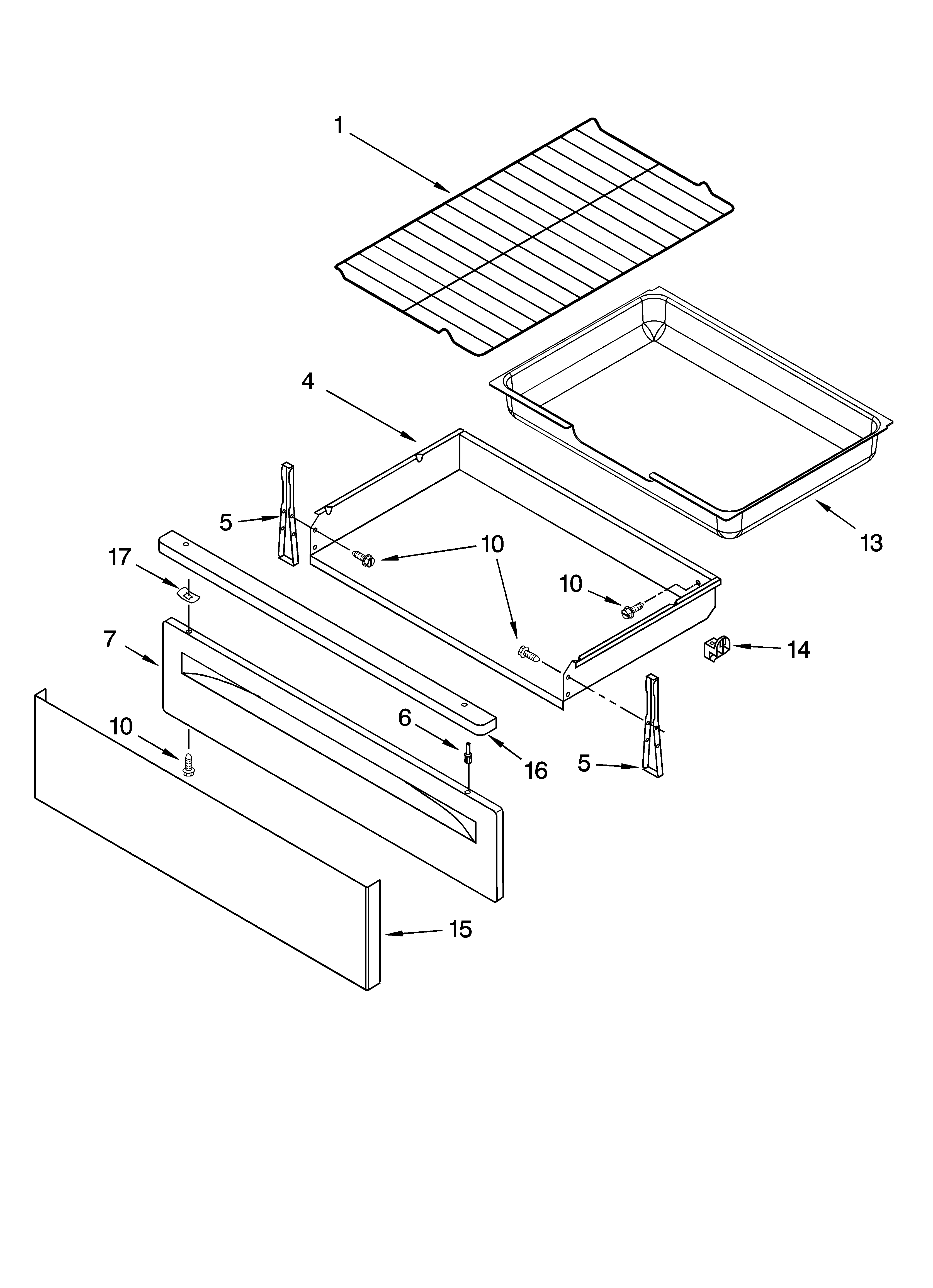 DRAWER & BROILER PARTS