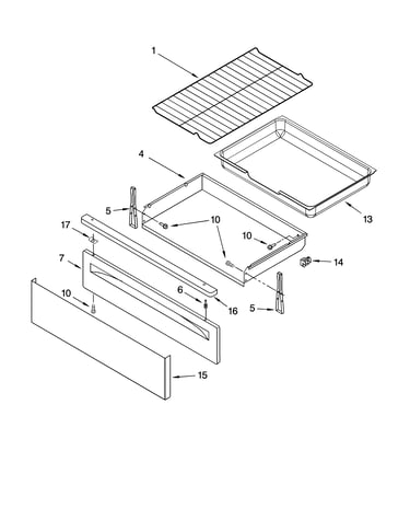 Drawer & broiler parts