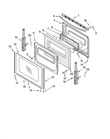 Door parts, optional parts (not included)