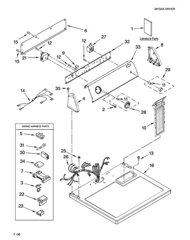 Top and console parts