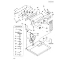 Whirlpool WGD5820SW0 top and console parts diagram