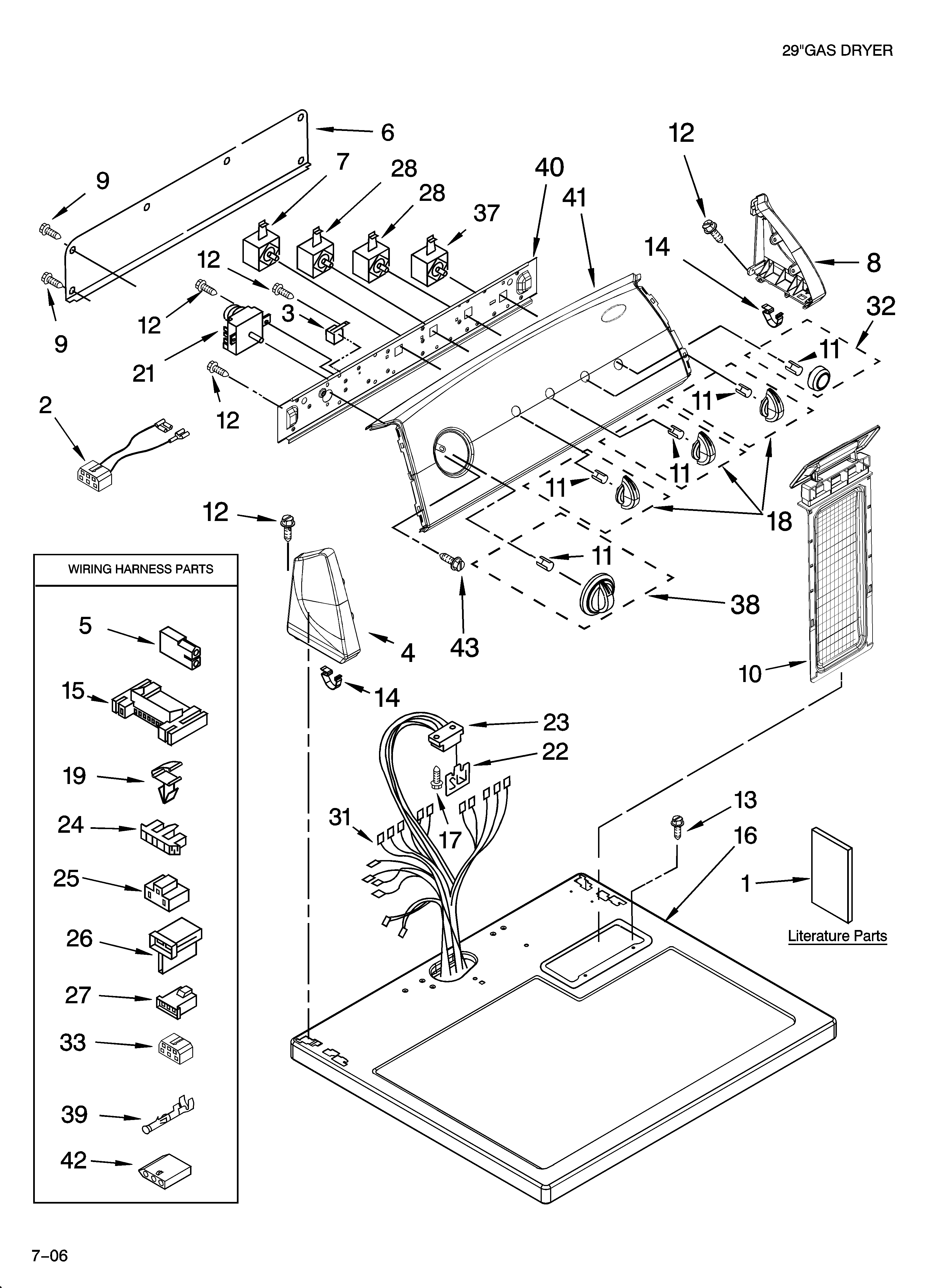 Top and console parts