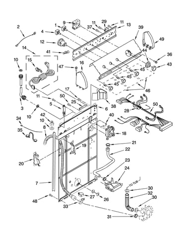 Controls and rear panel parts