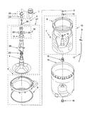 Agitator, basket and tub parts