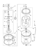 Agitator, basket and tub parts
