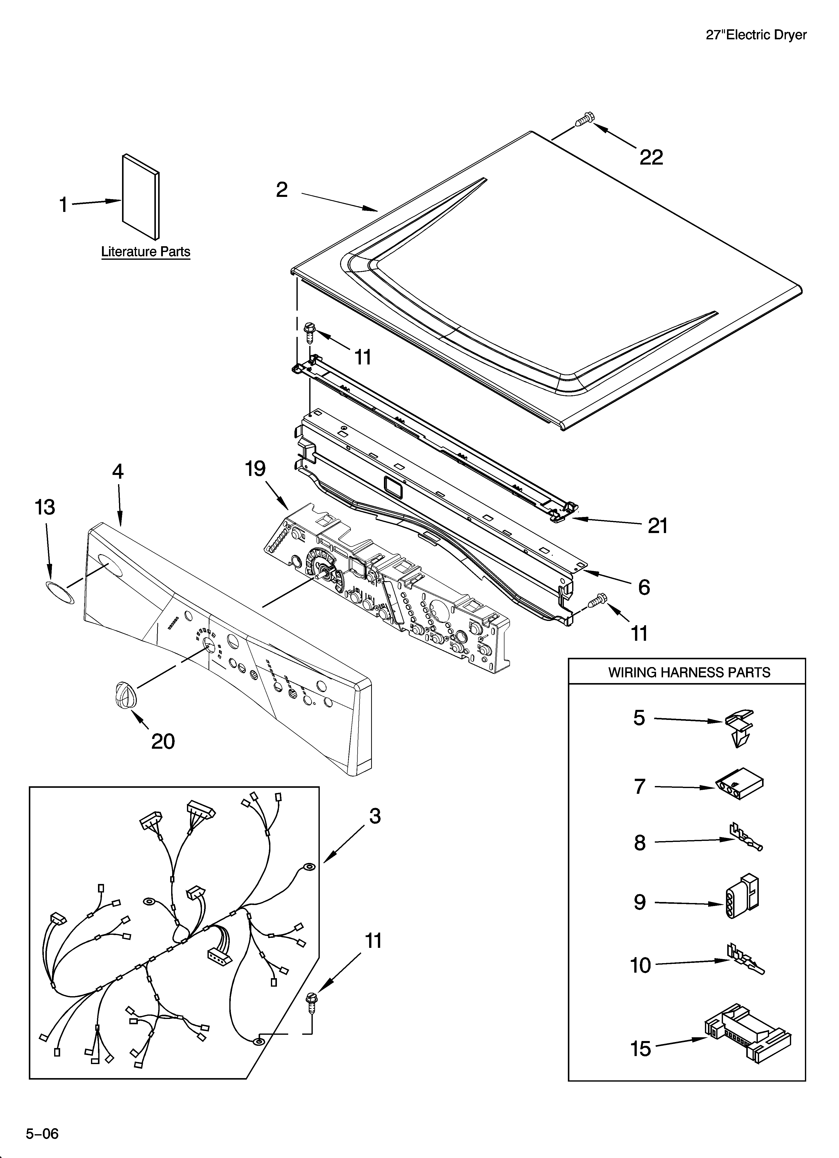 Top and console parts