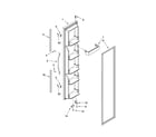 Whirlpool 6ED2FHKXRL02 freezer door parts diagram