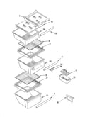Refrigerator shelf parts