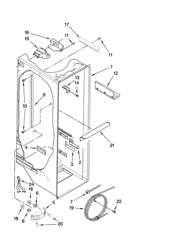 Refrigerator liner parts