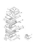 Refrigerator shelf parts