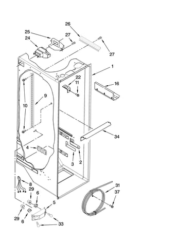 Refrigerator liner parts