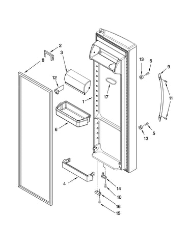 Refrigerator door parts