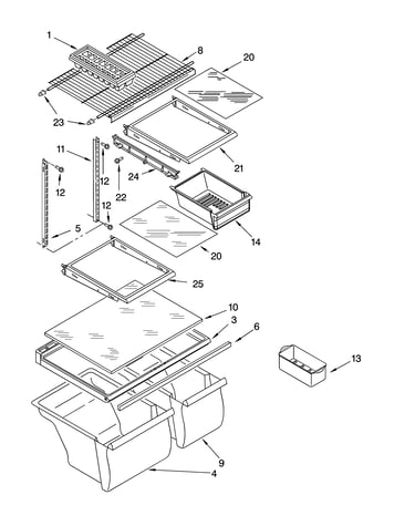 Shelf parts, optional parts