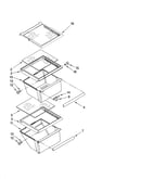 Refrigerator shelf parts