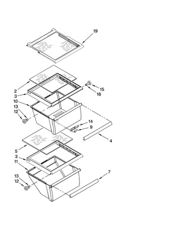 Refrigerator shelf parts