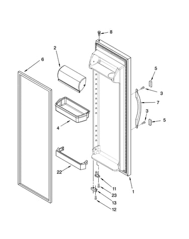 Refrigerator door parts