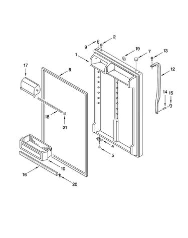 Refrigerator door parts