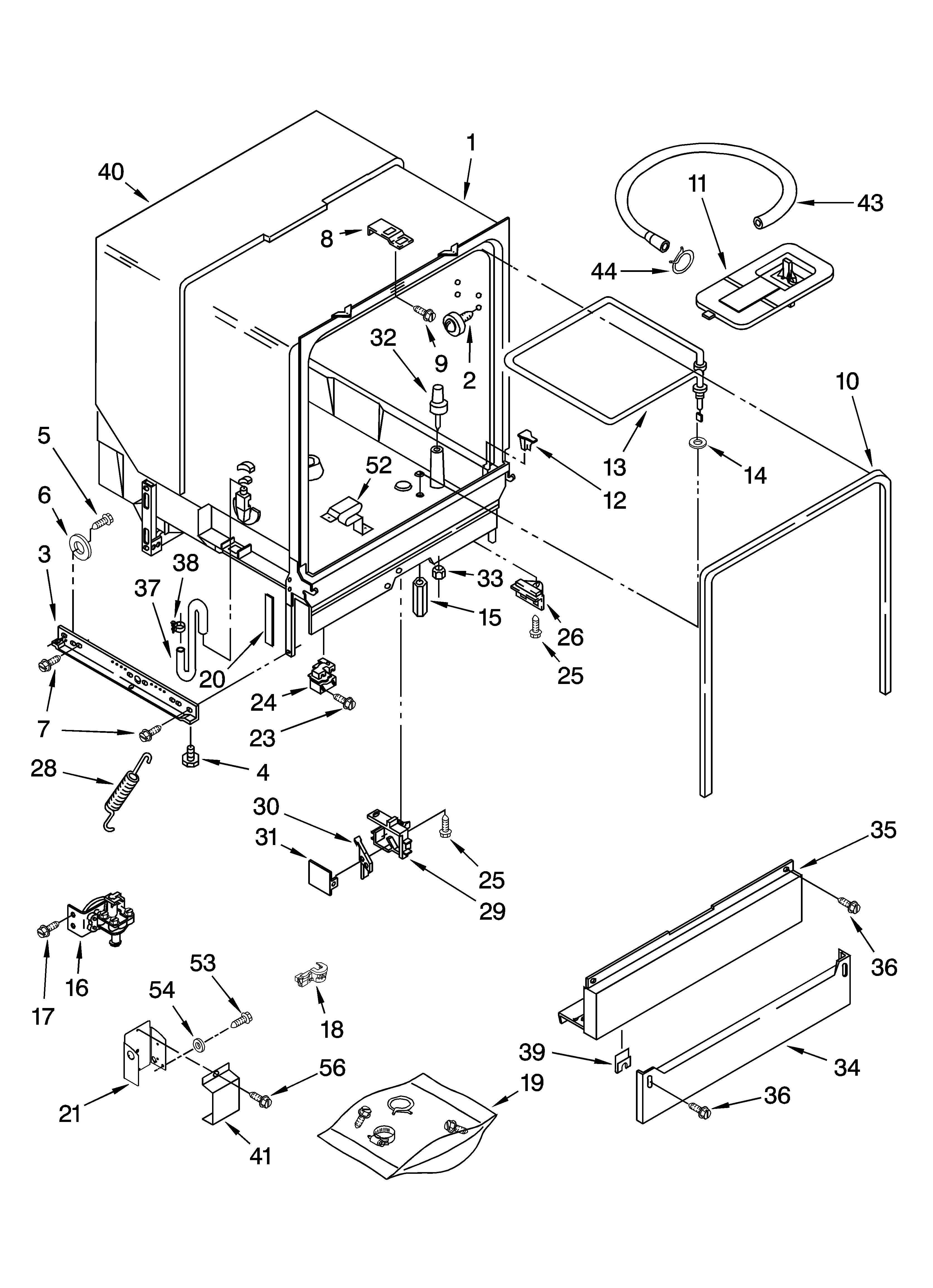 TUB ASSEMBLY PARTS