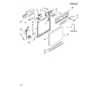 Whirlpool DU850SWPU3 frame and console parts diagram