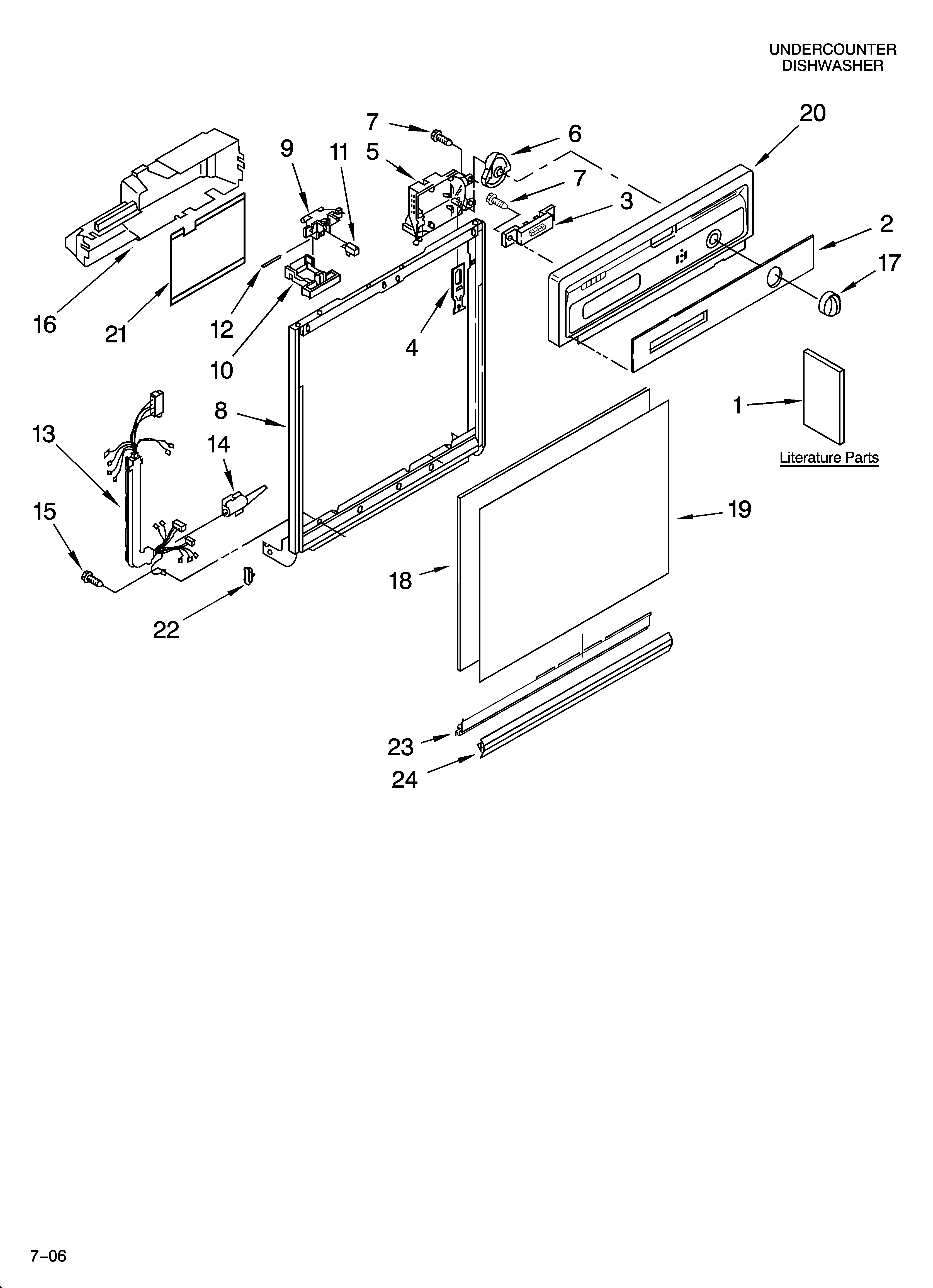 Frame and console parts