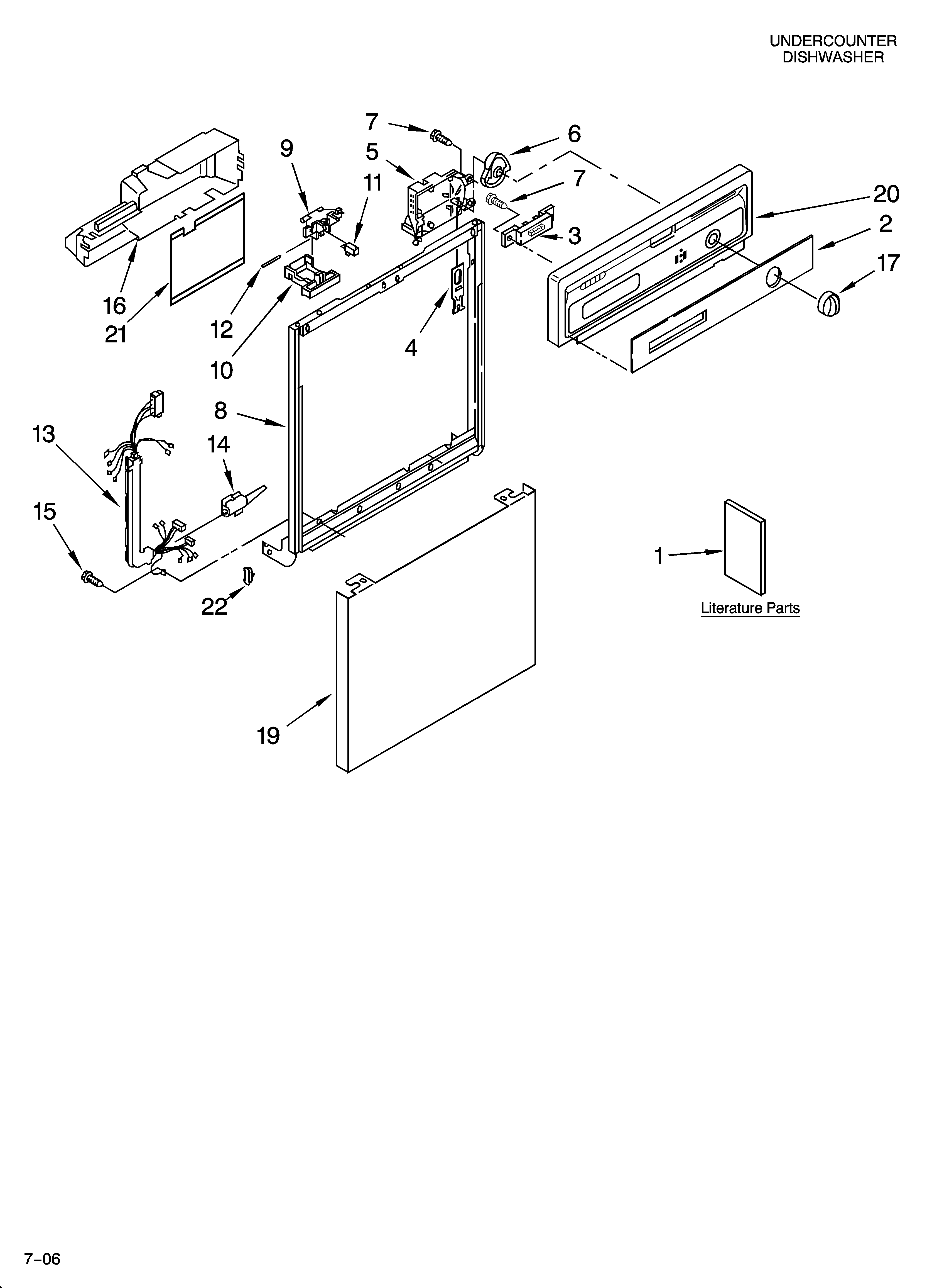 Frame and console parts