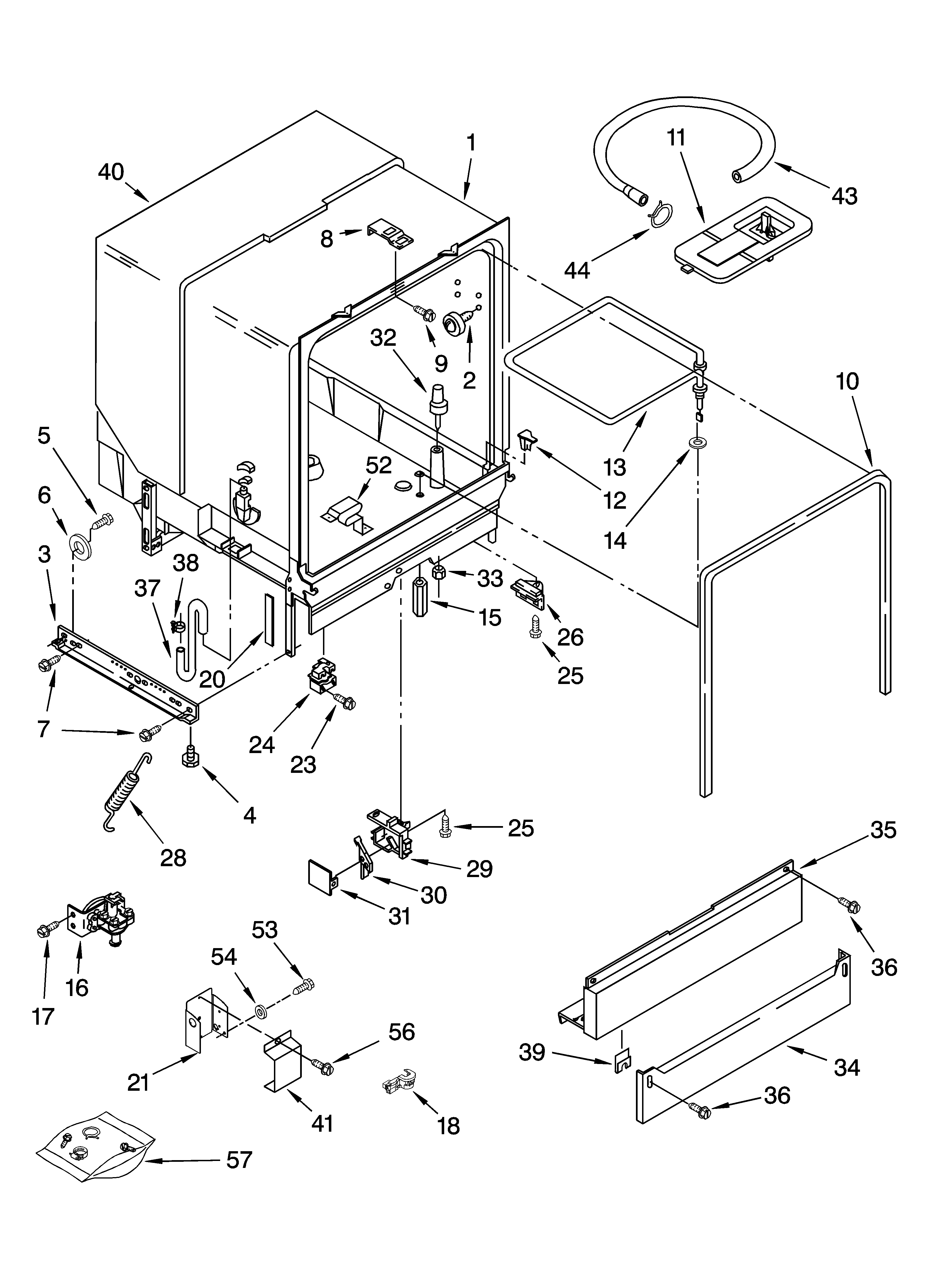 Tub assembly parts