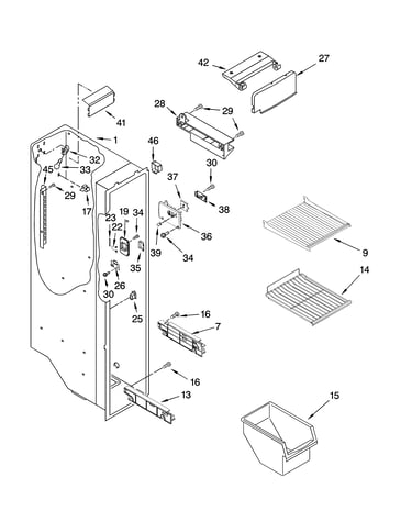 Freezer liner parts