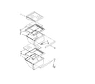 Whirlpool ED2GHEXNL03 refrigerator shelf parts diagram