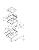 Refrigerator shelf parts