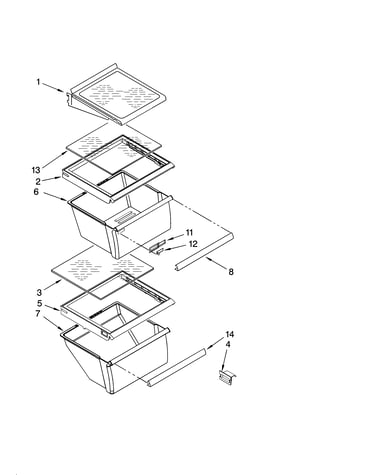 Refrigerator shelf parts