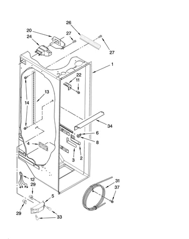 Refrigerator liner parts